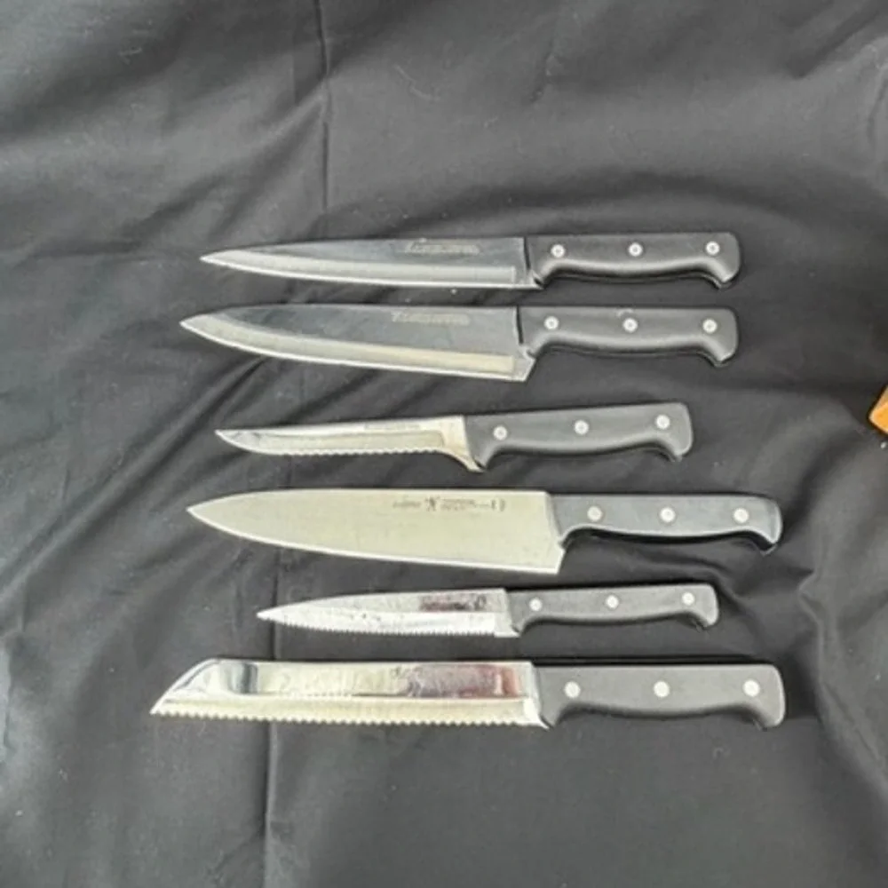 JA Henckels International Eversharp Pro Knife Set with Wood Block 7 Piece